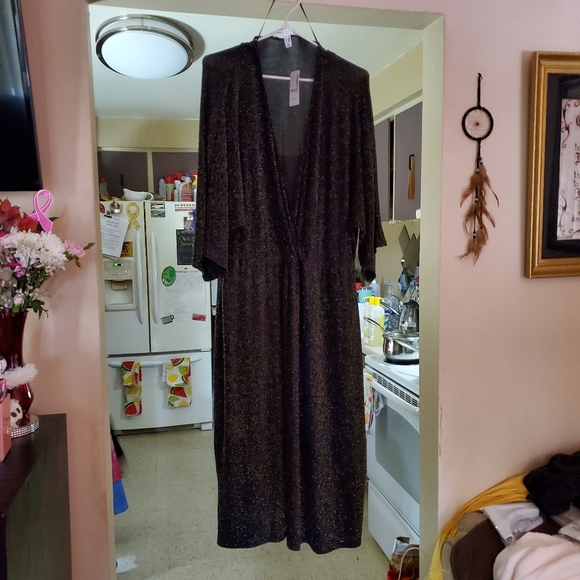 2, 3/4 Length Womens plus size Dress by Additionelle - Picture 2 of 3